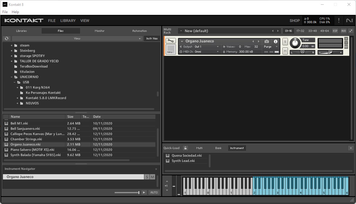 Kontakt VST Interface